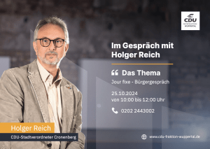 Bürgergespräch mit Holger Reich